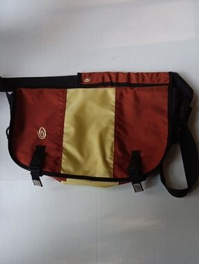 TIMBUK2 BRICK ORANGE & YELLOW CLASSIC MESSENGER BAG